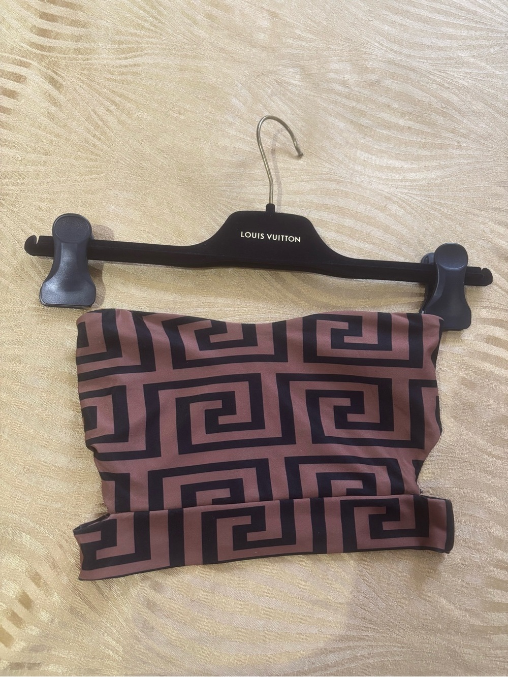 Strapless Tube Crop Top with Cut Out Size XS
